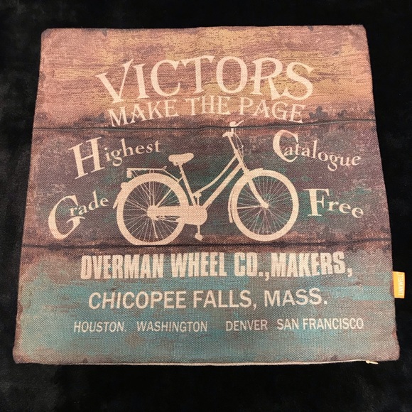 Linkwell Bicycle Wheel Pillow Pillowcase NWOT
Overman Bike Antique Vintage - Picture 4 of 12